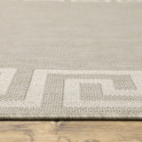 2' X 7' Gray and Ivory Stain Resistant Indoor Outdoor Area Rug - Homeroots - Flyclothing LLC