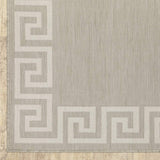 2' X 7' Gray and Ivory Stain Resistant Indoor Outdoor Area Rug - Homeroots - Flyclothing LLC