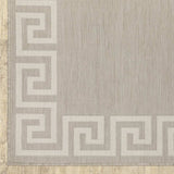 5' X 7' Gray and Ivory Stain Resistant Indoor Outdoor Area Rug - Homeroots - Flyclothing LLC