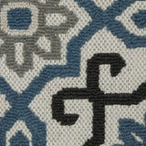2' X 4' Blue and Beige Oriental Stain Resistant Indoor Outdoor Area Rug - Homeroots - Flyclothing LLC