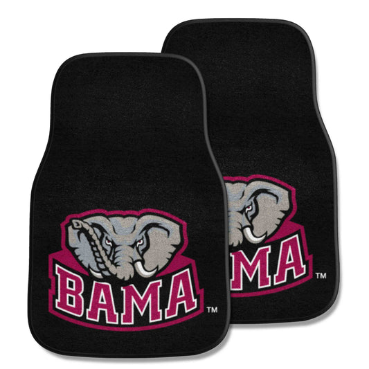 Alabama Crimson Tide Front Carpet Car Mat Set - 2 Pieces, A Logo - Alabama