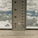 2' X 4' Blue and Beige Abstract Stain Resistant Indoor Outdoor Area Rug - Homeroots - Flyclothing LLC