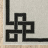 2' X 4' Beige and Black Stain Resistant Indoor Outdoor Area Rug - Homeroots - Flyclothing LLC