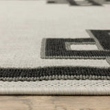 2' X 7' Beige and Black Stain Resistant Indoor Outdoor Area Rug - Homeroots - Flyclothing LLC