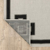 5' X 7' Beige and Black Stain Resistant Indoor Outdoor Area Rug - Homeroots - Flyclothing LLC