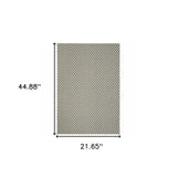2' X 4' Beige Geometric Stain Resistant Indoor Outdoor Area Rug - Homeroots - Flyclothing LLC