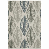 2' X 4' Beige Floral Stain Resistant Indoor Outdoor Area Rug - Homeroots - Flyclothing LLC