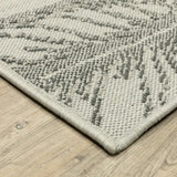 2' X 4' Beige Floral Stain Resistant Indoor Outdoor Area Rug - Homeroots - Flyclothing LLC