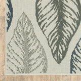 2' X 4' Beige Floral Stain Resistant Indoor Outdoor Area Rug - Homeroots - Flyclothing LLC