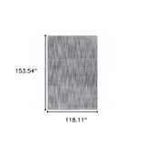 10' X 13' Grey Shag Power Loom Stain Resistant Area Rug - Homeroots - Flyclothing LLC