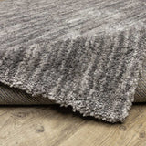 10' X 13' Grey Shag Power Loom Stain Resistant Area Rug - Homeroots - Flyclothing LLC