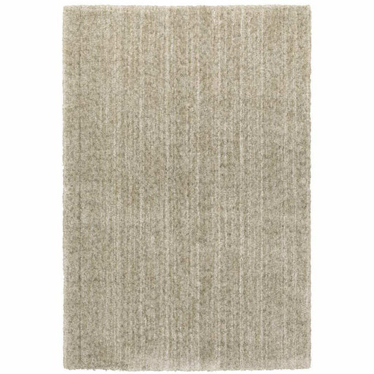 10' X 13' Stone Shag Power Loom Stain Resistant Area Rug - Homeroots - Flyclothing LLC