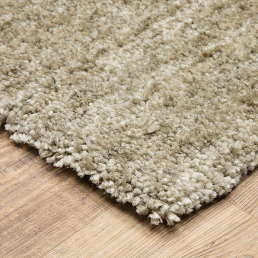 10' X 13' Stone Shag Power Loom Stain Resistant Area Rug - Homeroots - Flyclothing LLC