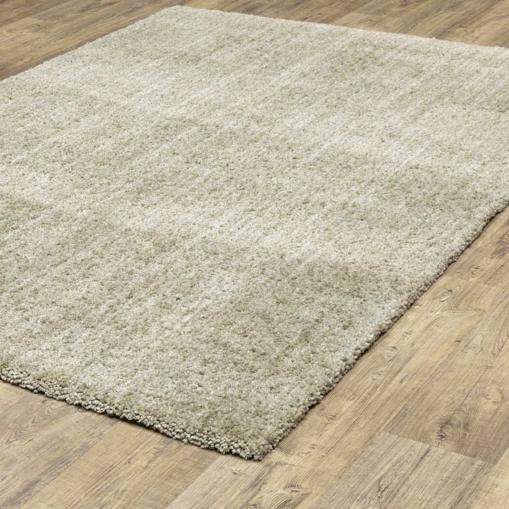 10' X 13' Stone Shag Power Loom Stain Resistant Area Rug - Homeroots - Flyclothing LLC