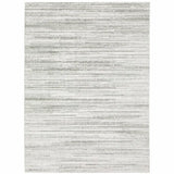 5' X 8' White And Grey Abstract Power Loom Stain Resistant Area Rug - Homeroots - Flyclothing LLC