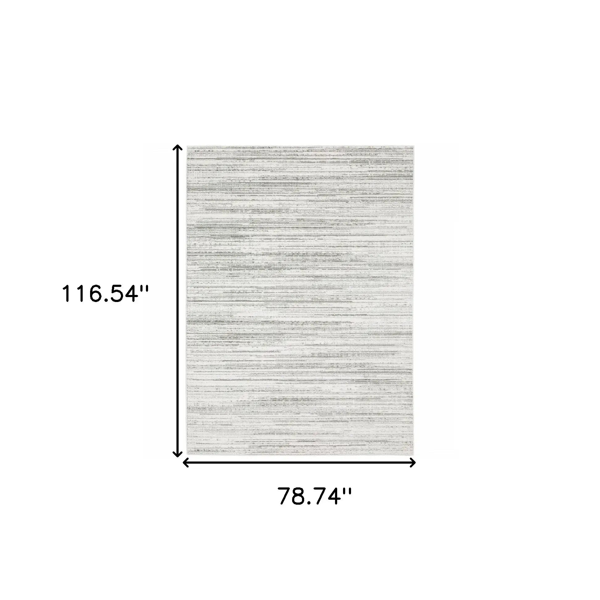 6' X 9' White And Grey Abstract Power Loom Stain Resistant Area Rug - Homeroots - Flyclothing LLC
