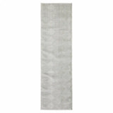 2' X 8' Grey And White Geometric Power Loom Stain Resistant Runner Rug - Homeroots - Flyclothing LLC
