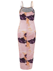 Printed Spaghetti Strap Cami Dress - Trendsi
