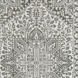 2' X 8' Grey And White Oriental Power Loom Stain Resistant Runner Rug - Homeroots - Flyclothing LLC