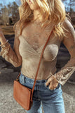 Surplice Cami and Lace Long Sleeve Cover Up Set - Trendsi - Flyclothing LLC