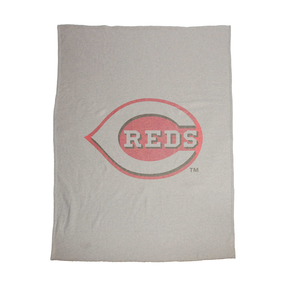 Cincinnati Reds Oversized Logo Sublimated Sweatshirt Blanket - Logo Brands - Flyclothing LLC