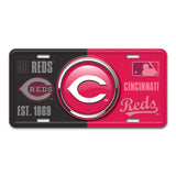MLB - Cincinnati Reds Embossed Metal License Plate - Logo Brands - Flyclothing LLC