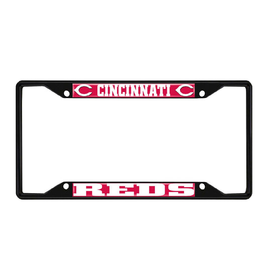MLB - Cincinnati Reds Black License Plate Frame - Logo Brands - Flyclothing LLC