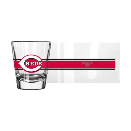 Cincinnati Reds 2oz Stripe Shot Glass - Logo Brands - Flyclothing LLC