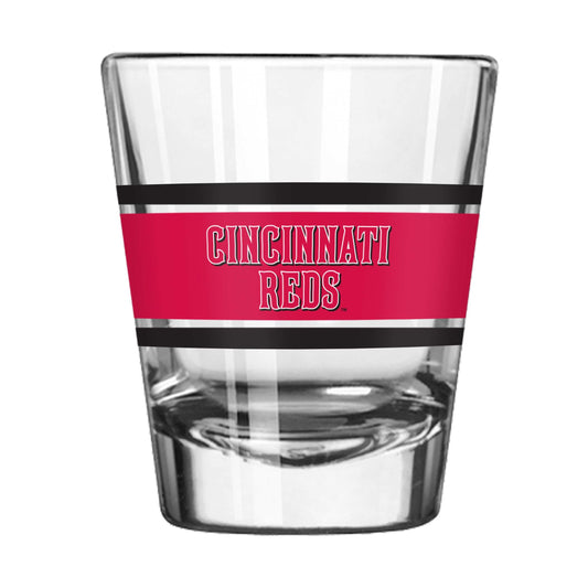 Cincinnati Reds 2oz Stripe Shot Glass - Logo Brands - Flyclothing LLC