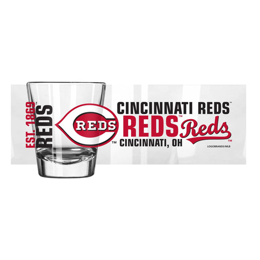Cincinnati Reds 2oz Spirit Shot Glass - Logo Brands - Flyclothing LLC
