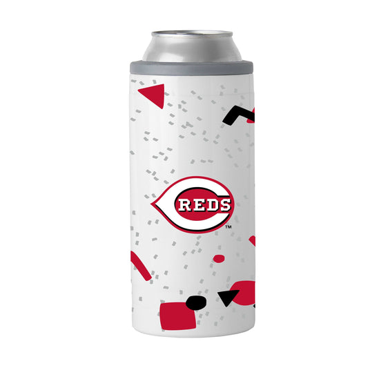Cincinnati Reds 12oz Flashback Slim Can Coolie - Logo Brands - Flyclothing LLC
