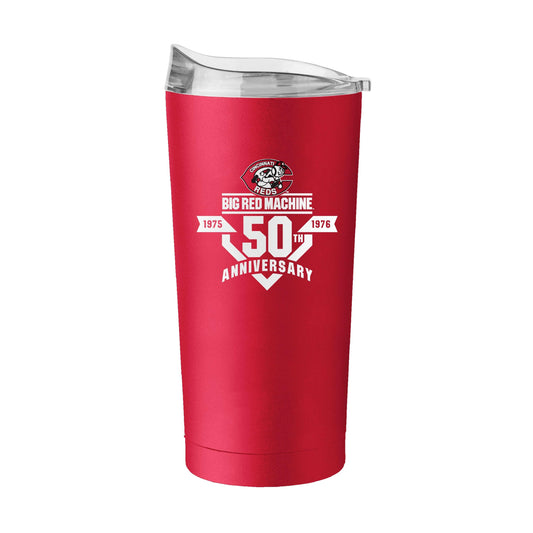 Cincinnati Reds 50th Anniversary 20oz Powder Coat Tumbler - Logo Brands - Flyclothing LLC