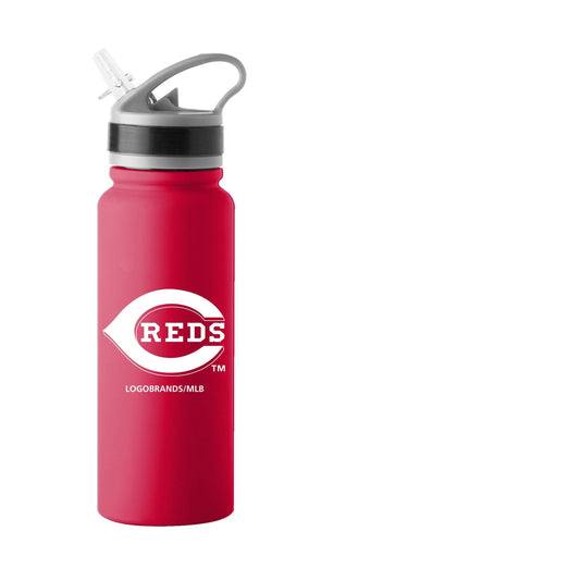 Cincinnati Reds 25oz Stainless Single Wall Flip Top Bottle - Logo Brands - Flyclothing LLC