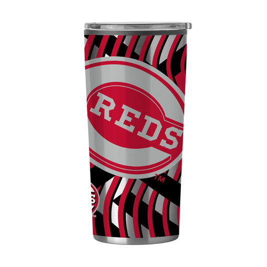 Cincinnati Reds 20oz Flex Plastic Wall Stainless Tumbler - Logo Brands - Flyclothing LLC
