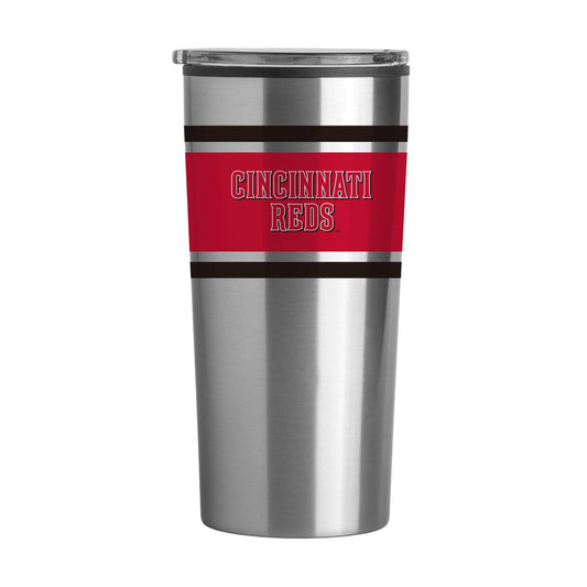 Cincinnati Reds 20oz Stripe Fusion Tumbler - Logo Brands - Flyclothing LLC