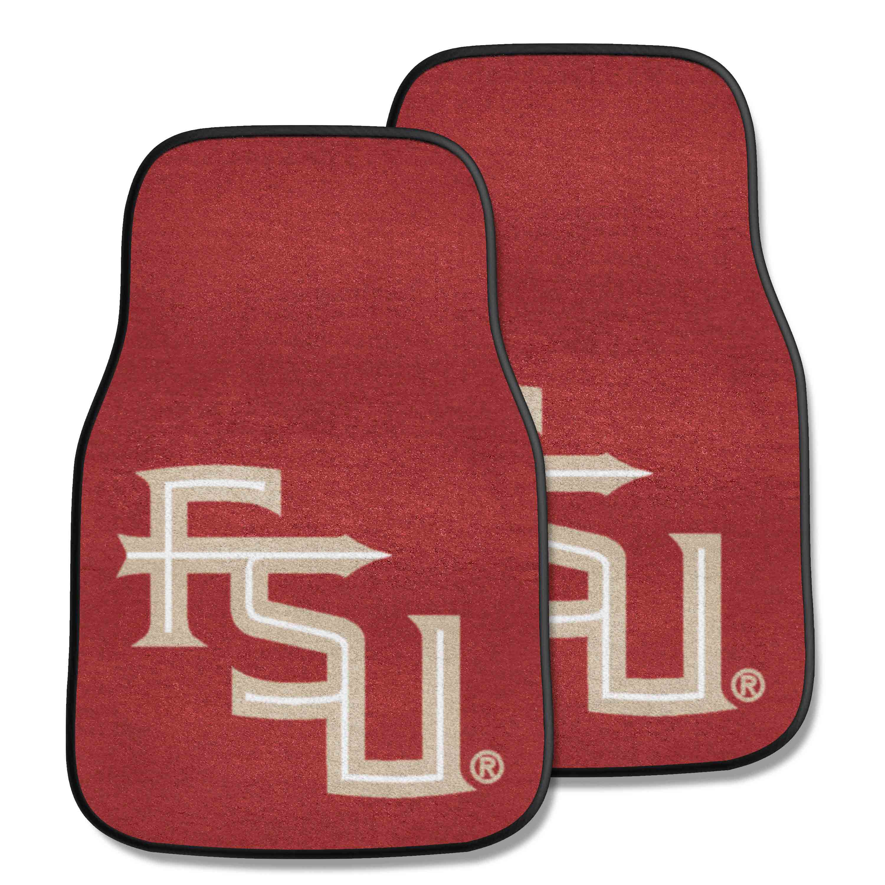 Florida State Seminoles Front Carpet Car Mat Set - 2 Pieces, Garnet - Florida State