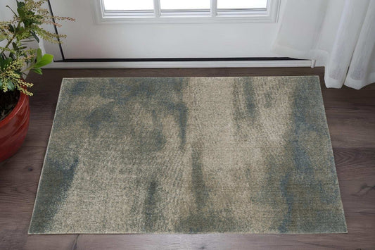 3' X 5' Gray Abstract Power Loom Area Rug - Homeroots - Flyclothing LLC