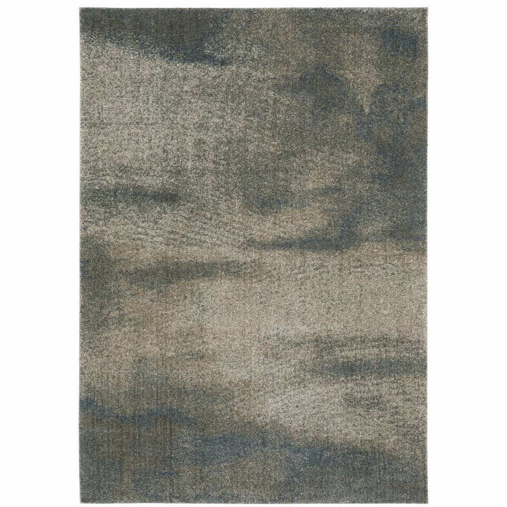 10' X 13' Gray Abstract Power Loom Area Rug - Homeroots - Flyclothing LLC