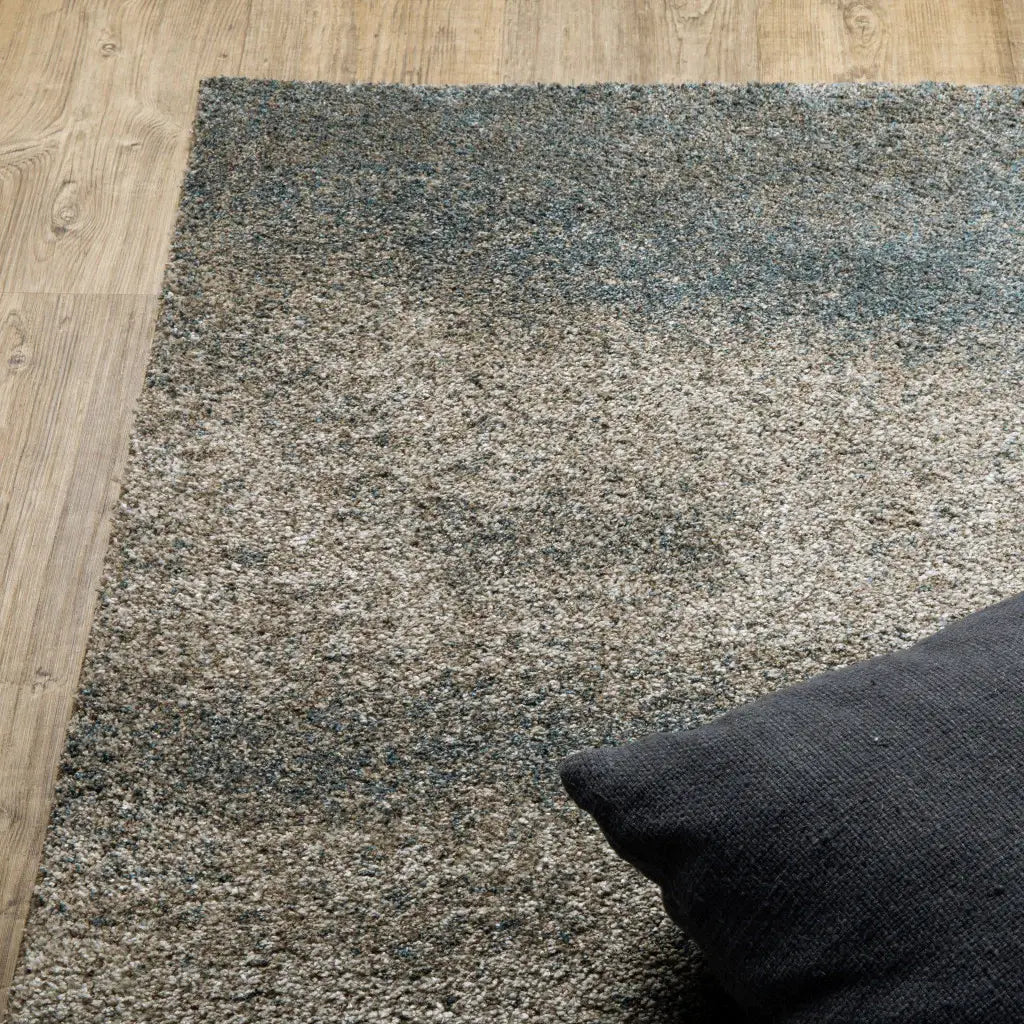 10' X 13' Gray Abstract Power Loom Area Rug - Homeroots - Flyclothing LLC