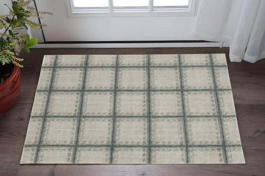 3' X 5' Gray Geometric Power Loom Area Rug - Homeroots - Flyclothing LLC