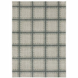 8' X 11' Gray Geometric Power Loom Area Rug - Homeroots - Flyclothing LLC