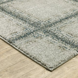 8' X 11' Gray Geometric Power Loom Area Rug - Homeroots - Flyclothing LLC