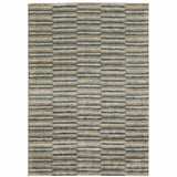 8' X 11' Teal Blue Geometric Power Loom Area Rug - Homeroots - Flyclothing LLC