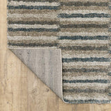 10' X 13' Teal Blue Geometric Power Loom Area Rug - Homeroots - Flyclothing LLC
