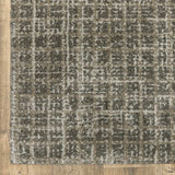 8' Runner Gray Geometric Power Loom Runner Rug - Homeroots - Flyclothing LLC