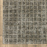 8' Runner Gray Geometric Power Loom Runner Rug - Homeroots - Flyclothing LLC