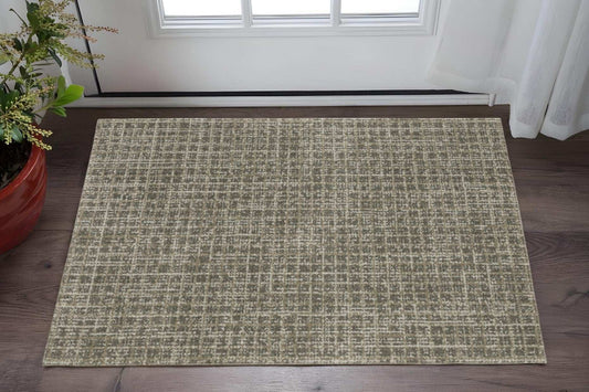 3' X 5' Gray Geometric Power Loom Area Rug - Homeroots - Flyclothing LLC