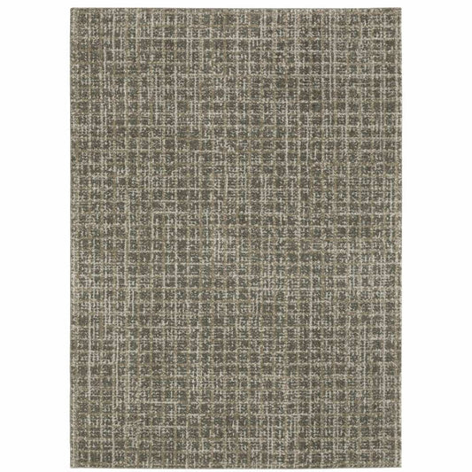 3' X 5' Gray Geometric Power Loom Area Rug - Homeroots - Flyclothing LLC