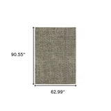 5' X 8' Gray Geometric Power Loom Area Rug - Homeroots - Flyclothing LLC