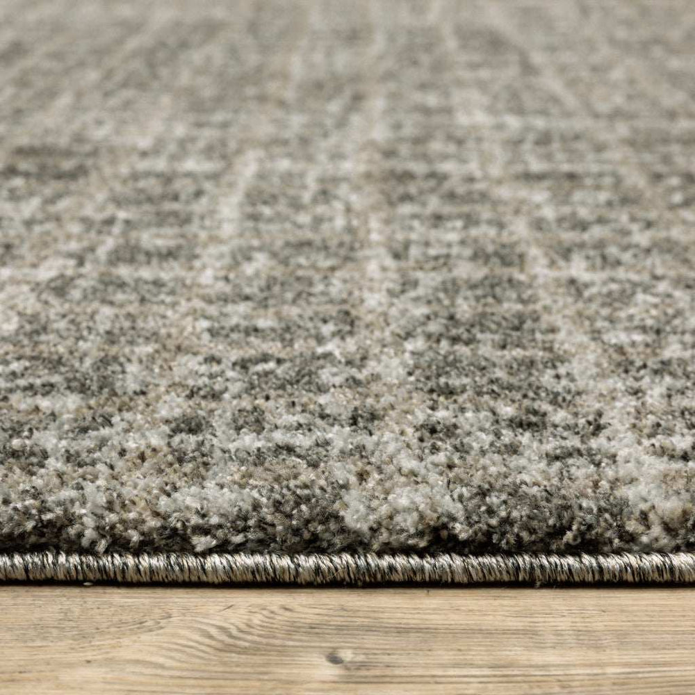 5' X 8' Gray Geometric Power Loom Area Rug - Homeroots - Flyclothing LLC